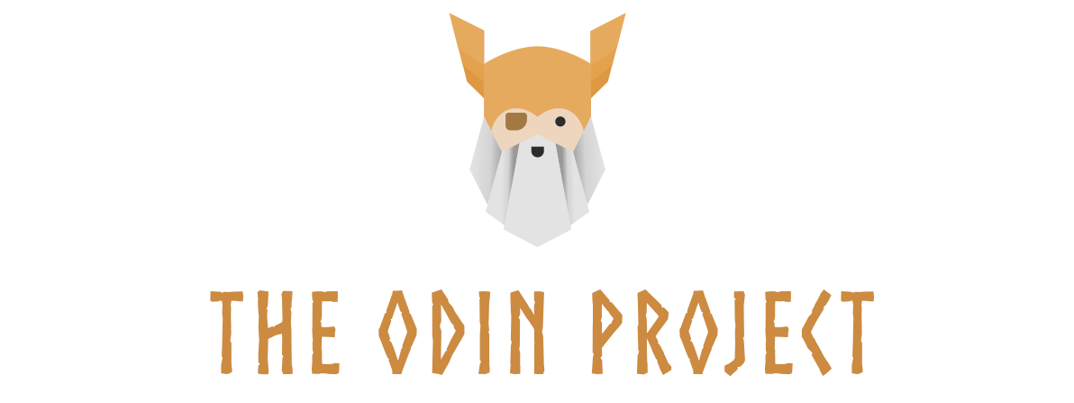 Project logo. Represents odin with the project name.